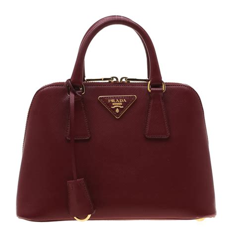 prada maroon handbag